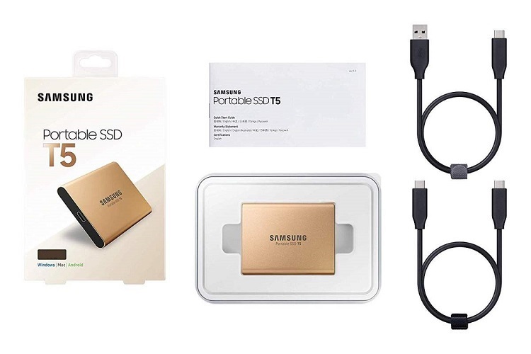 هارد SSD SAMSUNG T5 2TB USB 3.1 Portable External